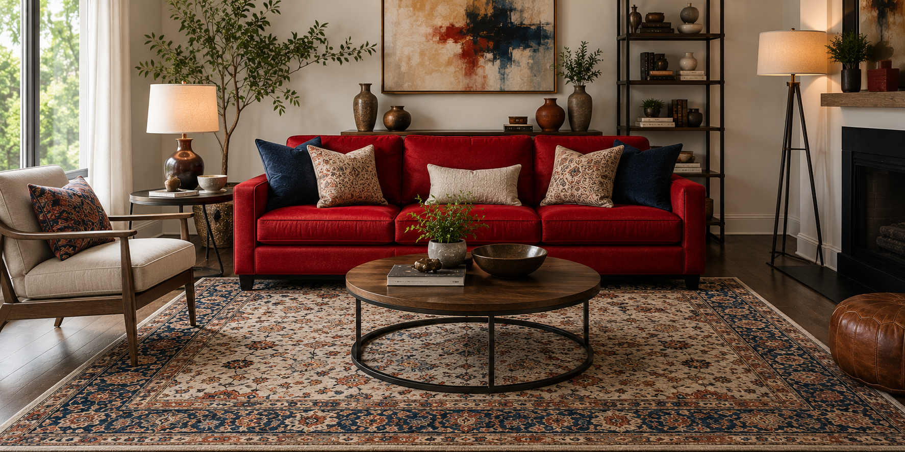 best-area-rugs-that-complement-a-red-couch