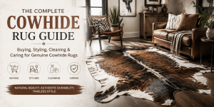 The Complete Cowhide Rug Guide: Buying, Styling, Cleaning & Caring for Genuine Cowhide Rugs