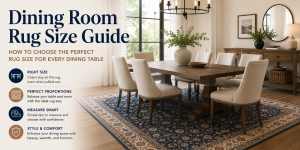 Dining Room Rug Size Guide: How to Choose the Perfect Rug Size for Every Dining Table