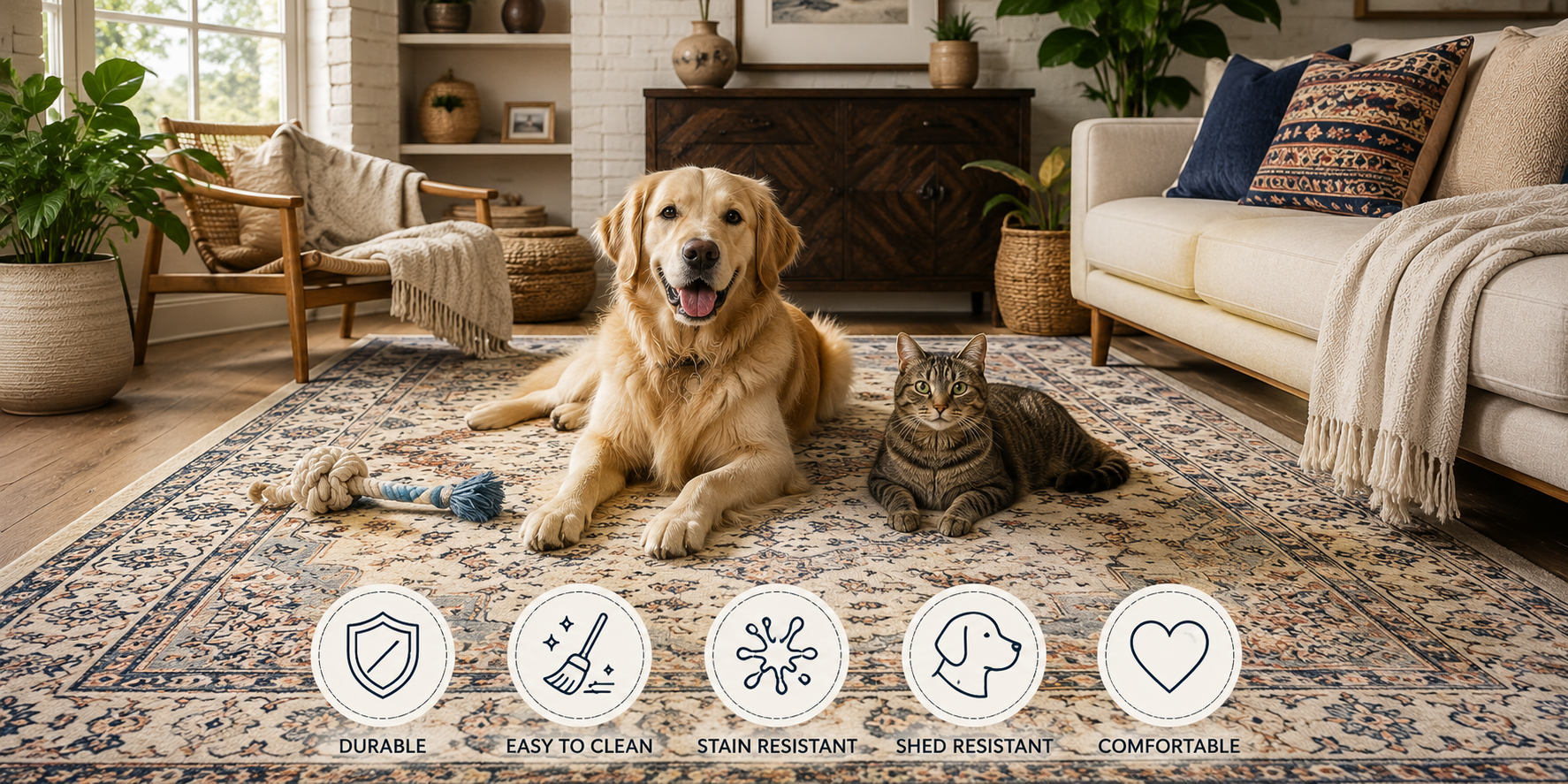 How to Choose the Best Pet-Friendly Rugs for Your Home