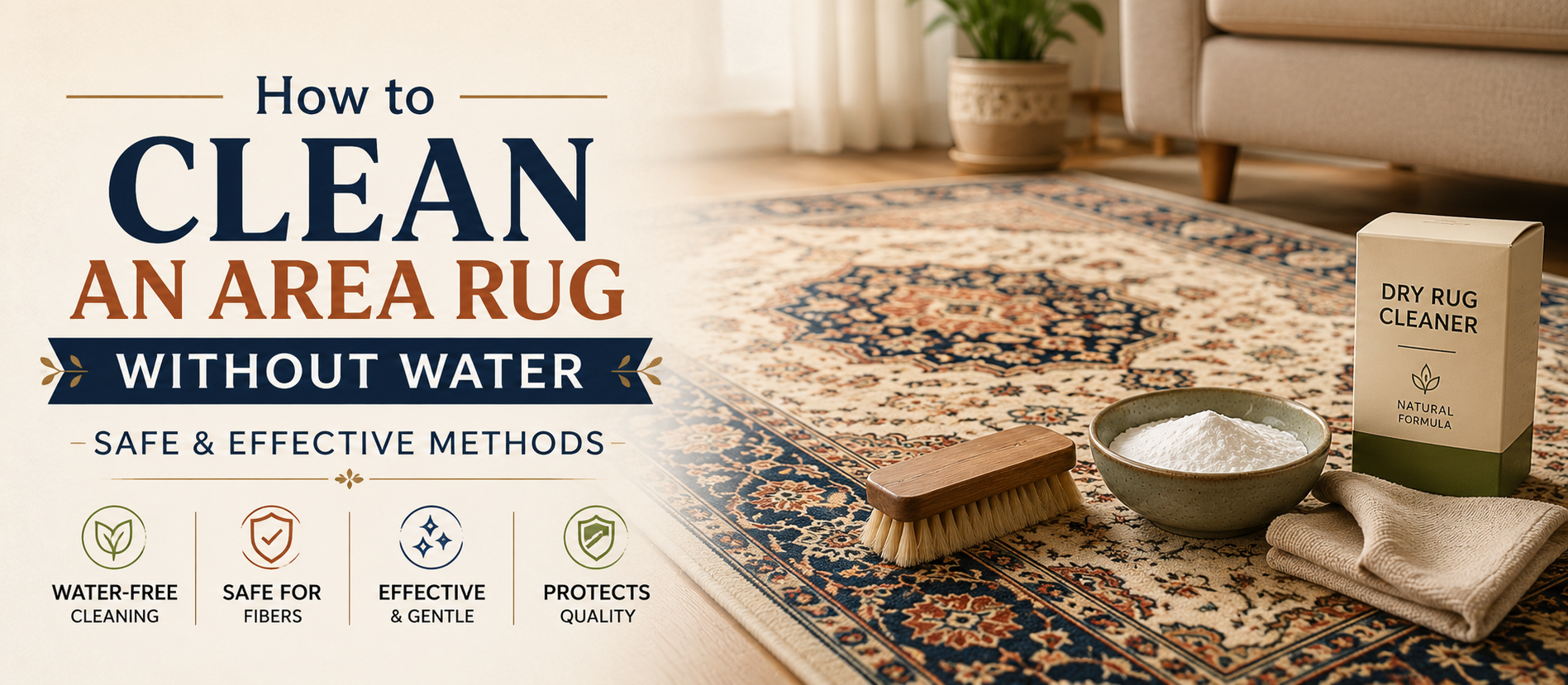 How to Clean an Area Rug Without Water