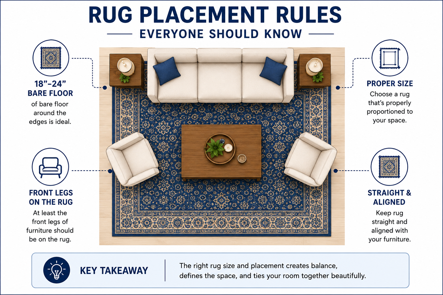 rug placement rules