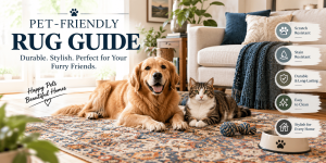 Pet-Friendly Rug Guide: How to Choose, Clean & Protect Rugs for Dogs and Cats