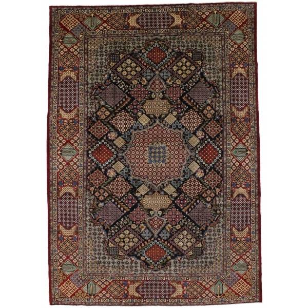 Geometric Isfahan Handmade Persian Rug traditional area rug