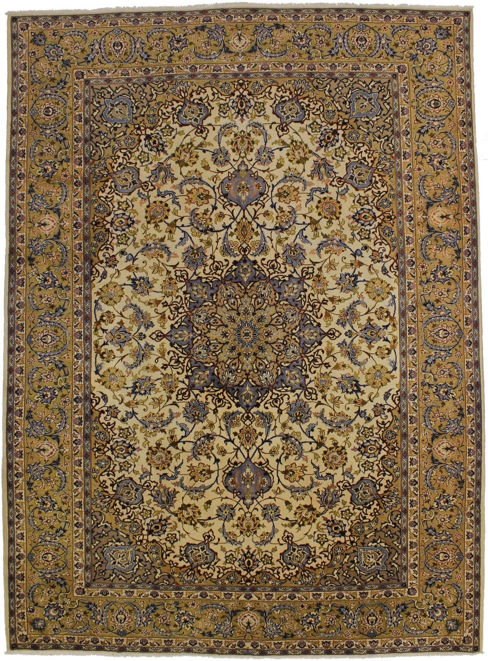 Captivating Handmade Vintage Unique Najafabad Persian Rug Oriental Carpet 10X14 Handmade Persian Rugs