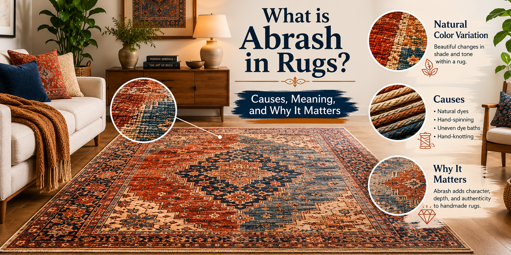 What is Abrash in Rugs Causes, Meaning, and Why It Matters