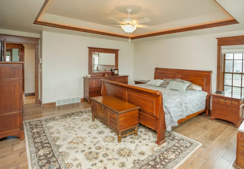 bedroom floral rug