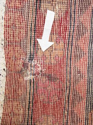 Semi Antique Red Tribal Geometric 4X10 Meshkin Persian Runner Rug