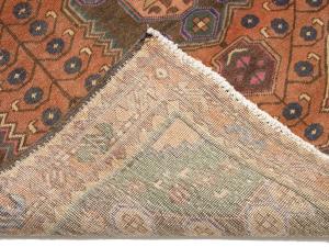 Semi Antique Muted Colors Tribal Floral 4'5X9'8 Meshkin Persian Runner Rug