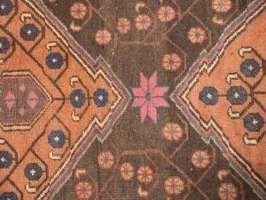 Semi Antique Muted Colors Tribal Floral 4'5X9'8 Meshkin Persian Runner Rug