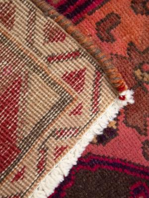 Semi Antique Red Tribal Floral 4X10 Meshkin Persian Runner Rug