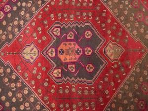 Semi Antique Red Tribal Floral 4X10 Meshkin Persian Runner Rug