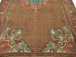 Semi Antique Brown Tribal 5X9 Koliaie Persian Rug