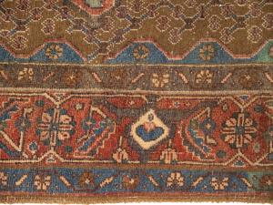 Semi Antique Brown Tribal 5X9 Koliaie Persian Rug
