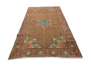 Semi Antique Brown Tribal 5X9 Koliaie Persian Rug