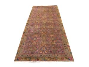 Semi Antique Muted Colors Tribal 3'7X9'2 Hamedan Persian Runner Rug