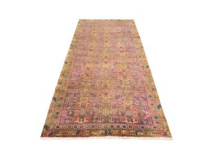 Semi Antique Muted Colors Tribal 3'7X9'2 Hamedan Persian Runner Rug