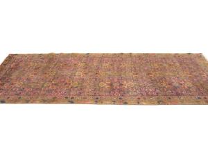 Semi Antique Muted Colors Tribal 3'7X9'2 Hamedan Persian Runner Rug