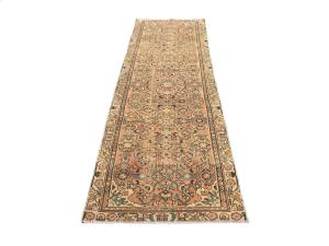 Semi Antique Muted Colors Tribal 3X10 Hamedan Persian Runner Rug