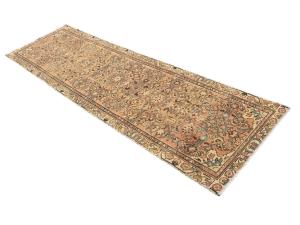Semi Antique Muted Colors Tribal 3X10 Hamedan Persian Runner Rug