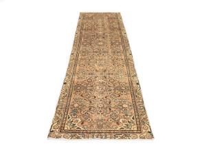 Semi Antique Muted Colors Tribal 3X10 Hamedan Persian Runner Rug