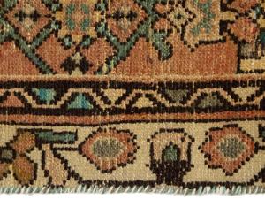 Semi Antique Muted Colors Tribal 3X10 Hamedan Persian Runner Rug