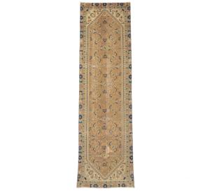 Semi Antique Muted Colors Tribal 3X9 Hamedan Persian Runner Rug