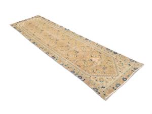 Semi Antique Muted Colors Tribal 3X9 Hamedan Persian Runner Rug