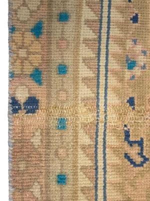 Semi Antique Muted Colors Tribal 3X9 Hamedan Persian Runner Rug