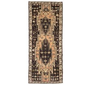 Semi-Antique Light Peach Tribal 3X7 Mazlaghan Persian Runner Rug