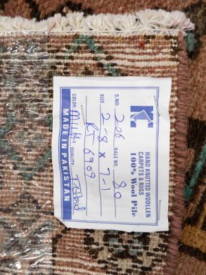 Semi Antique Muted Colors Tribal 3X7 Hamedan Persian Runner Rug