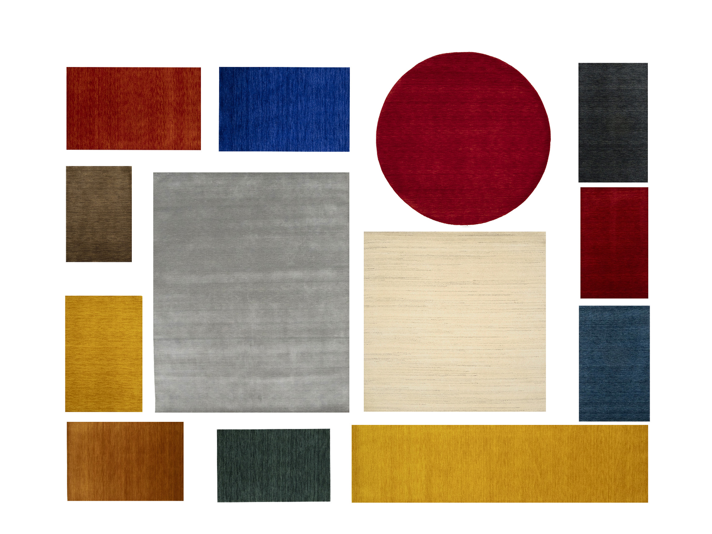 Oatmeal Solid Gabbeh Modern Rug in All Size - Image 13
