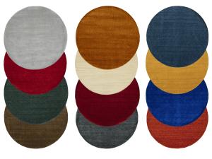 Royal Blue Solid Gabbeh Modern Rug in All Size