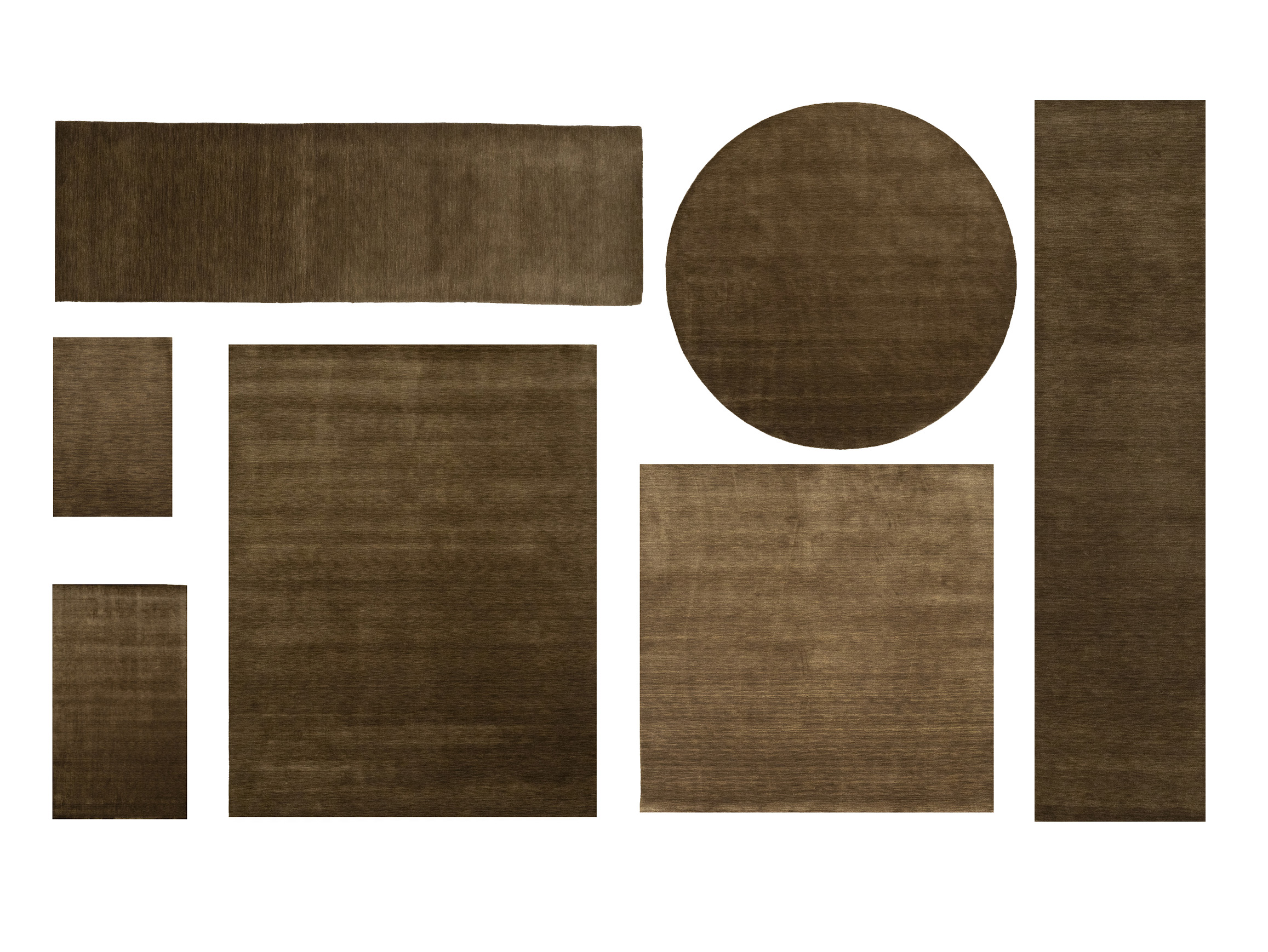 Brown Solid Gabbeh Modern Rug in All Size - Image 1