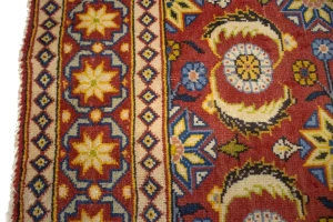 Red Semi Antique Allover Floral 4X6 Tabriz Persian Oriental Rug