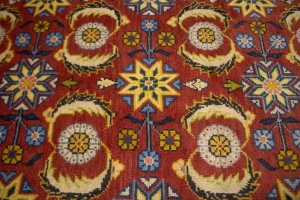 Red Semi Antique Allover Floral 4X6 Tabriz Persian Oriental Rug