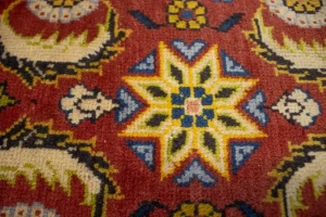 Red Semi Antique Allover Floral 4X6 Tabriz Persian Oriental Rug