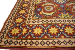 Red Semi Antique Allover Floral 4X6 Tabriz Persian Oriental Rug
