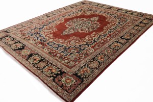 Antique Red Floral Classic 11X14  Rug