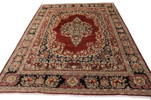 Antique Red Floral Classic 11X14  Rug