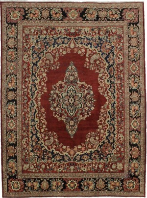 Antique Red Floral Classic 11X14  Rug