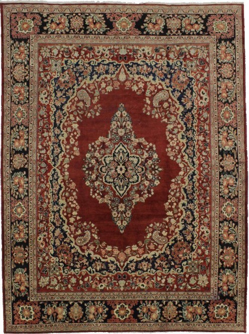 Antique Red Floral Classic 11X14  Rug