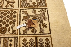 Semi Antique Beige Pictorial 6X9 Ferdos Persian Rug