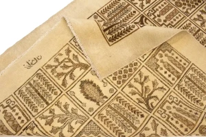 Semi Antique Beige Pictorial 6X9 Ferdos Persian Rug