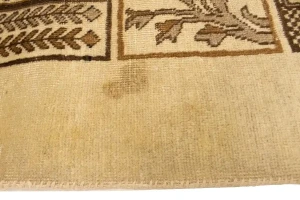 Semi Antique Beige Pictorial 6X9 Ferdos Persian Rug