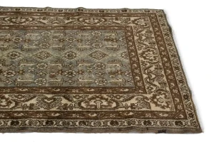 Semi Antique Tribal 4X15 Nahavand Persian Runner Rug