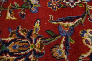 Vintage Red Traditional 10X13 Kashan Persian Rug