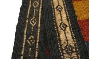 Vintage Tribal 4X12 Kelim Ghashghaie  Persian Runner Rug