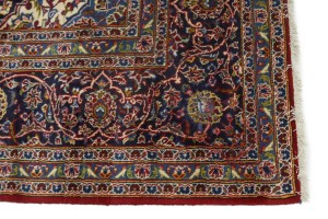 Vintage Red Traditional 10X13'5 Kashan Ghotbi Persian Rug