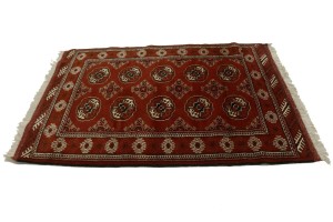Red Tribal 3'5X5 Turkoman Persian Rug